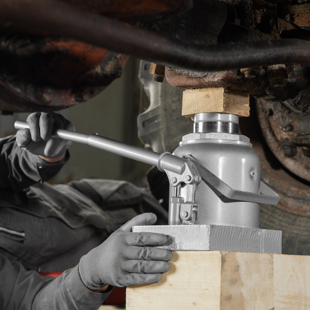 Домкрат гидравлический бутылочный, 50 т, h подъема 236-356 мм Matrix цена