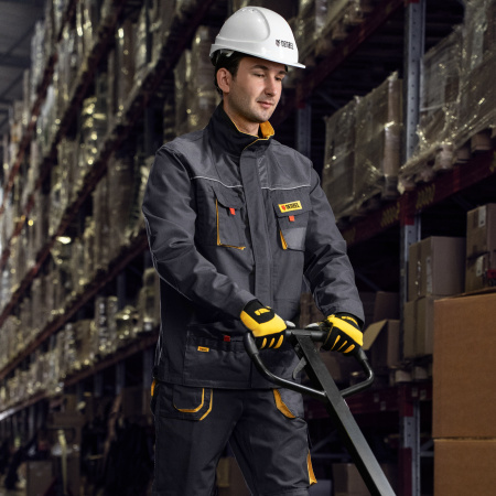 Куртка профессиональная рабочая, 65% полиэстер 35% хлопок, XXXL Denzel