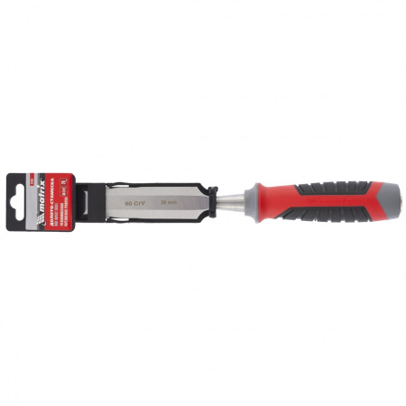 Долото-стамеска, 26 мм, 60 CrV, трехкомпонентная обрезиненная рукоятка Matrix цена