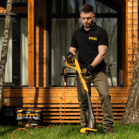 Удлинитель-шнур силовой Garden Series, ПВС, 10м, 1 розетка, 3 x 1 мм, Denzel цена