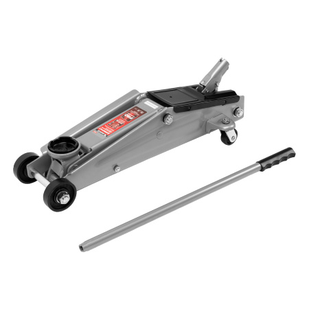 Домкрат гидравлический подкатный, 3 т, высота подъема 130-410 мм Matrix цена