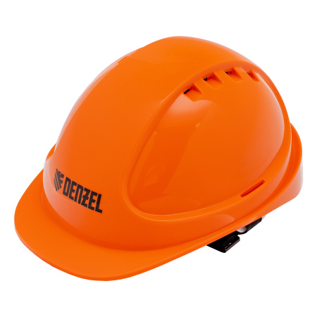 Каска защитная ударопрочная, ABS/PC, плавная регулировка, модель «Форвард» (К-05)оранж. Denzel цена