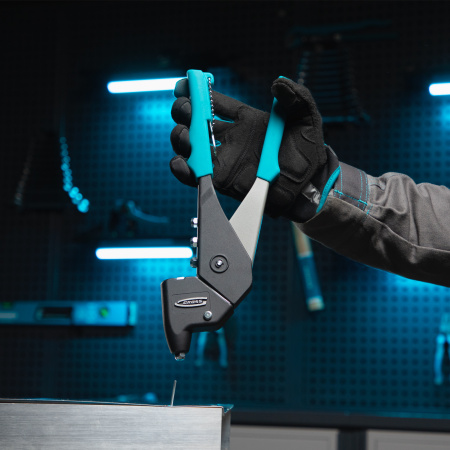 Заклепочник литой, усиленный, поворотный 0-360 град, заклепки 2.4-4.8 мм Gross цена