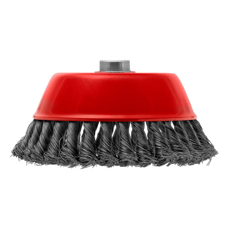 Щетка для УШМ, 150 мм, М14, "чашка", крученая проволока 0.35 мм Matrix