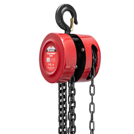 Таль цепная, 1 т, H подъема 2.5 м, расстояние между крюками 300 мм Matrix цена