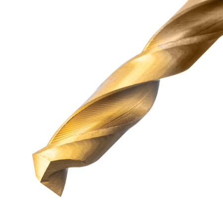 Набор сверл по металлу, 1,5-6,5мм, Р6М5К8-TiN, Golden Tip, 13 шт Denzel