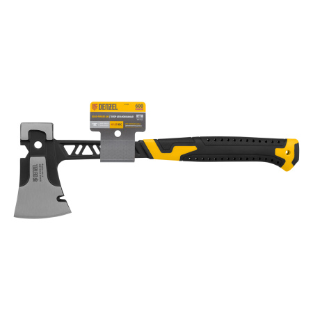 Топор цельнокованый 600 г, двухкомпонентная обрезиненная рукоятка Denzel цена