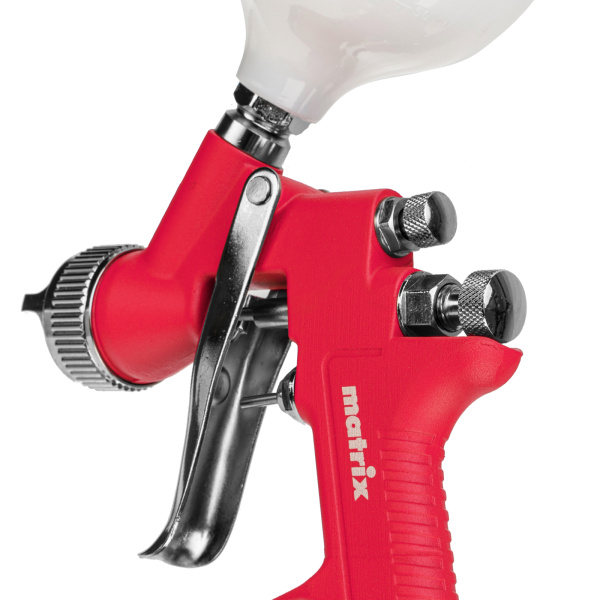 Краскораспылитель HP пневмат. с верхним бачком V= 0,6 л, сопло диаметром 1.7 мм Matrix цена