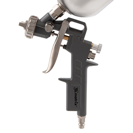 Краскораспылитель пневматический с верхним бачком V 0.6 л, сопло D 1.2, 1.5 и 1.8 мм Matrix цена