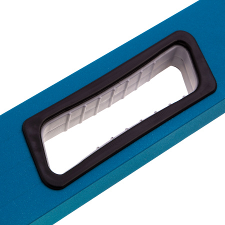 Уровень алюминиевый, 1000 мм, усиленный с ударопрочными заглушками, рукоятки, 3 глазка Gross цена