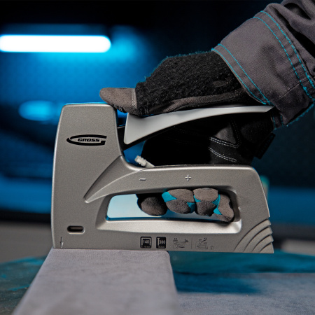 Степлер мебельный (Aluminium 140) алюминиевый корпус, регулятор удара, тип скобы 140, 300, 6-14 мм Gross цена