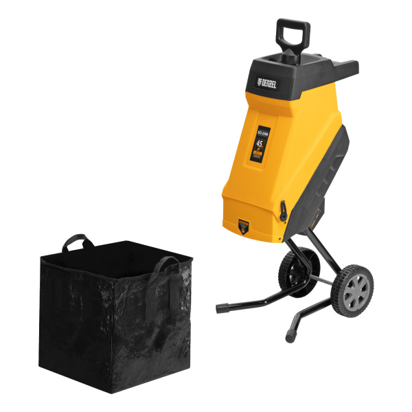 Измельчитель садовый электрический ECS-2500, 2500 Вт, 45 мм Denzel цена