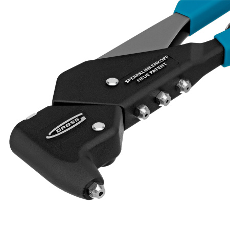 Заклепочник литой, усиленный, поворотный 0-360 град, заклепки 2.4-4.8 мм Gross цена