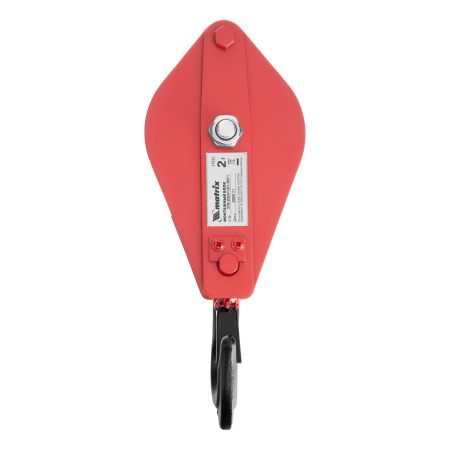 Блок монтажный с крюком, 2 т Matrix цена