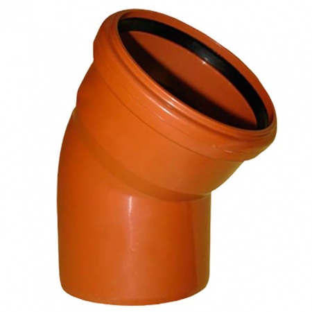Отвод для наружной канализации Ф 160 х 30