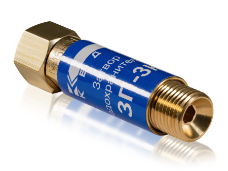 КЕДР Затвор предохранительный КЕДР ЗП-3К (кислород), на вход резака /горелки, М16х1,5