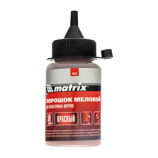 Порошок меловой красный, 50 г, для разметочных шнуров Matrix цена