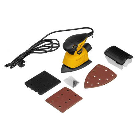 Машина плоскошлифовальная вибрационная 2 в 1 VDS-2, 130 Вт, 14000 об/мин Denzel цена