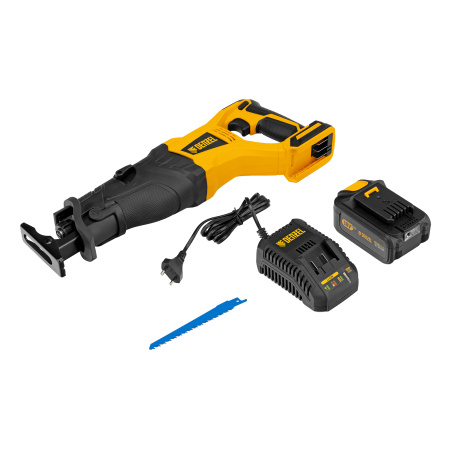 Пила сабельная аккумуляторная бесщет BRC-120,  18В Li-Ion Denzel