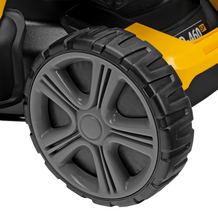 Газонокосилка бензиновая GLD-460SP, 146 куб.см, ширина 46 см, привод 7 уровней, травосборник 50 л Denzel цена