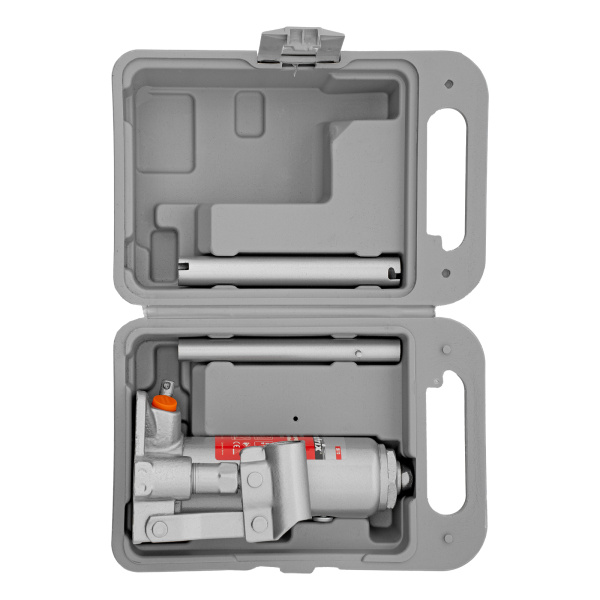 Домкрат гидравлический бутылочный, 2 т, h подъема 181-345 мм, в пластиковом кейсе Matrix цена