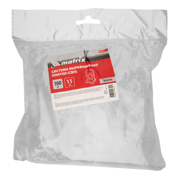 Зажим для системы выравнивания плитки СВП Ворота, 100 шт. в пакете Matrix цена