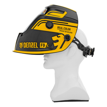 Щиток защитный лицевой (маска сварщика) F9, см. окно 100x60, Real Color, DIN 4-8/9-13// Denzel цена