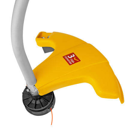 Триммер электрический TE-1100, 1100 Вт, 380 мм, катушка, разборная штанга Denzel цена