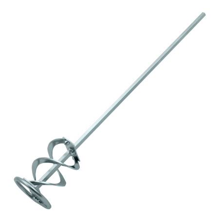 Миксер для красок и штукатурных смесей, 60 х 400 мм, оцинкованный, шестигранный хвостовик 8 мм Denzel цена