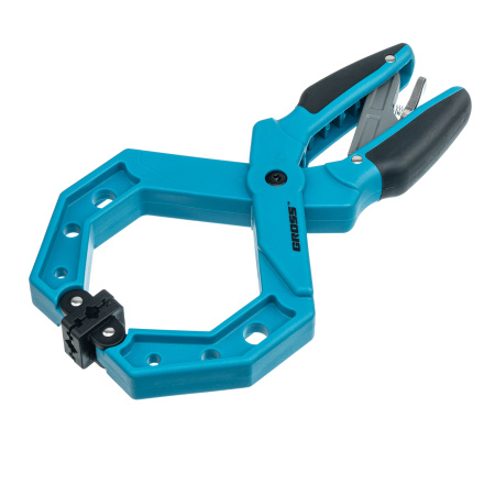 Струбцина клещеобразная 4, пластиковый корпус, храповой механизм жесткой фиксации, 100 мм Gross цена