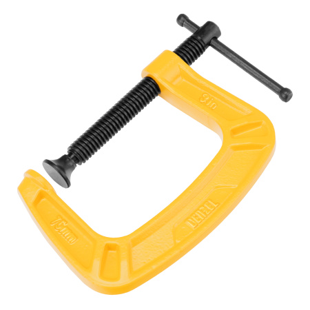 Струбцина G-образная, усиленная, 75 мм Denzel цена