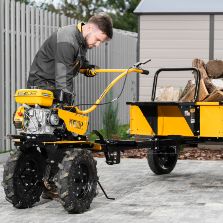 Мотоблок DPT-370S, 7 л.с., ремен.сцеп, фрез 3х4, ШОМ, передачи 3В/1Н Denzel