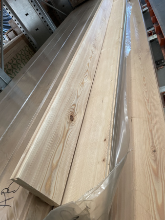 Доска пола шпунтованная 28х140х4000 сорт АБ Лиственница 0.56м2