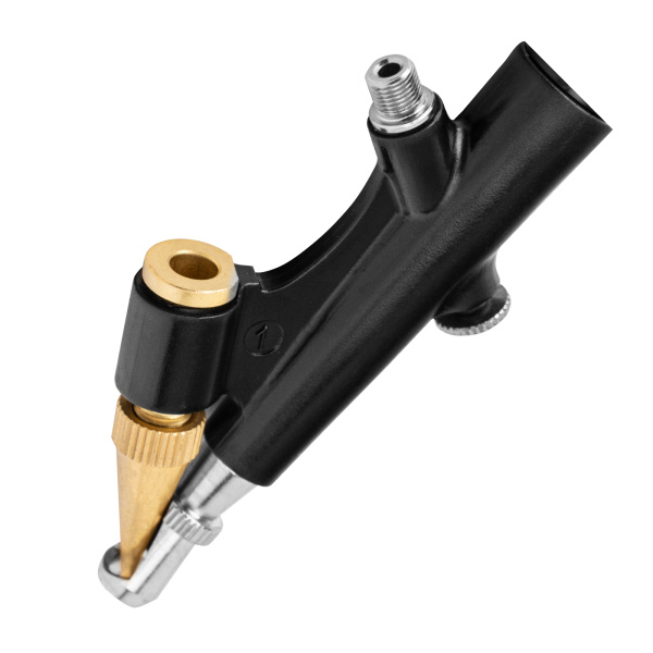 Аэрограф с нижним бачком AB2, 0,8 мм, 22 мл, 11 л/мин Denzel цена