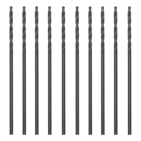Сверло по металлу, 1 мм, полированное, HSS, 10 шт цилиндрический хвостовик Matrix