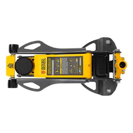 Домкрат гидравлический подкатной, 3 т, 75-500 мм, быстрый подъем, низкий подхват, проф. Denzel цена