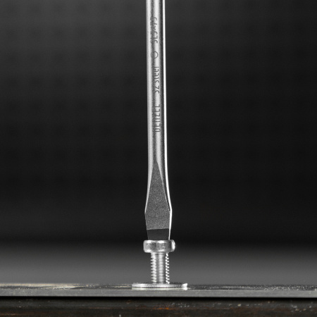 Отвертка, SL5x75 мм, S2, 3к рукоятка Denzel