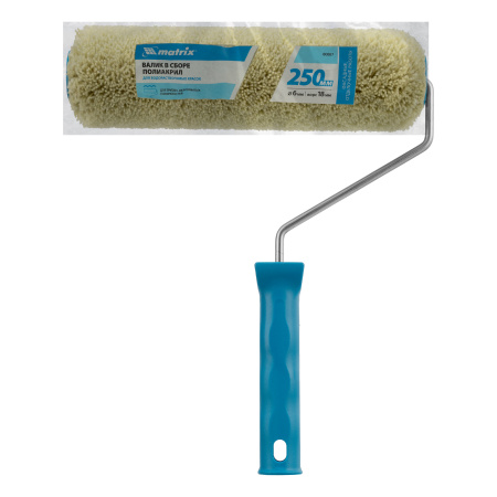 Валик для фасадных работ синтетический, 250 мм, ворс 18 мм, D 36 мм, D ручки 6 мм, полиакрил Matrix цена