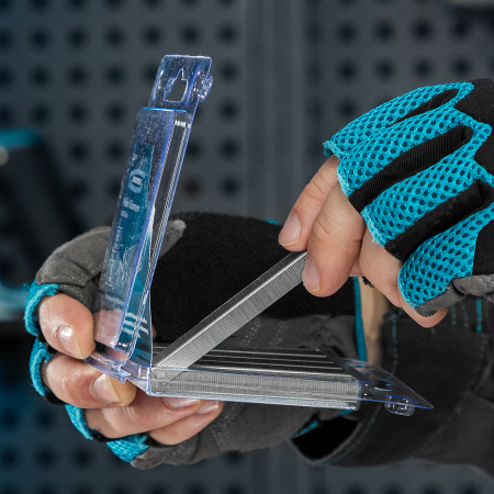 Скобы, 8 мм, для мебельного степлера, усиленные, тип 53, 1000 шт Gross цена