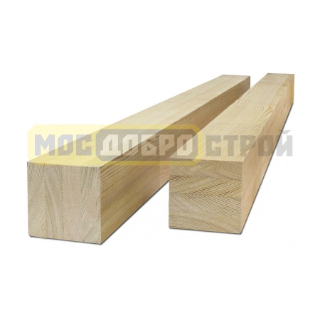 Брус клееный 100х100х4000 мм Лиственница АА сращенный (без сучков)