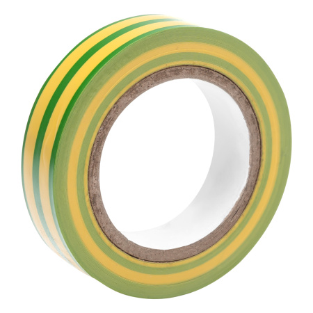 Изолента ПВХ, 15 мм х 10 м, желто-зеленая, 150 мкм Matrix цена