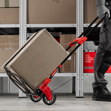 Тележка хозяйственная, складная, 2 колесная, грузоподъемность 80 кг Matrix цена