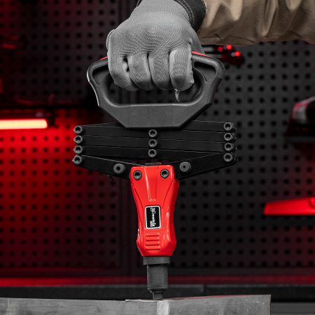 Заклепочник, "Гармошка", усиленный, заклепки 2.4-3.2-4.0-4.8-6,4 мм, Pro Matrix цена