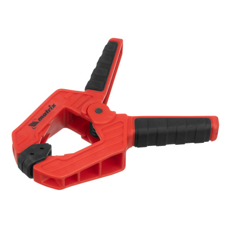 Струбцина клещеобразная 2, усиленная, пластиковый корпус, двухкомпонентные рукоятки, 50 мм Matrix цена