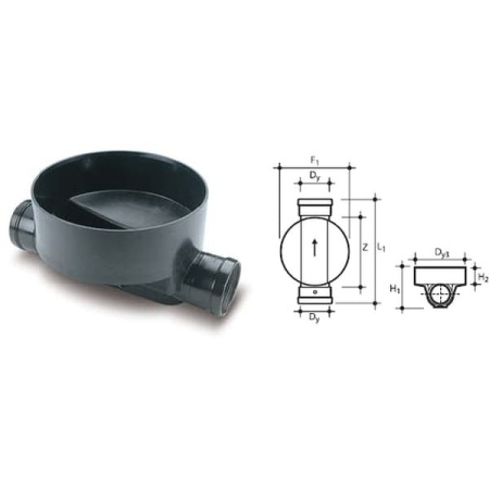 Дно ПП Wavin для колодца 315 / 160 тип 1