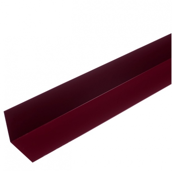 Планка для внутренних углов с полиэстеровым покрытием 2 м цвет Вишня