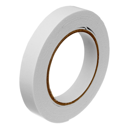 Лента клейкая на вспененной основе, двусторонняя белая 19 мм х 5 м Matrix цена