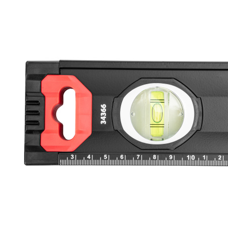 Уровень алюминиевый, усиленный, фрезерованный, 3 глазка, двухкомпонентные рукоятки, 2000 мм Matrix цена