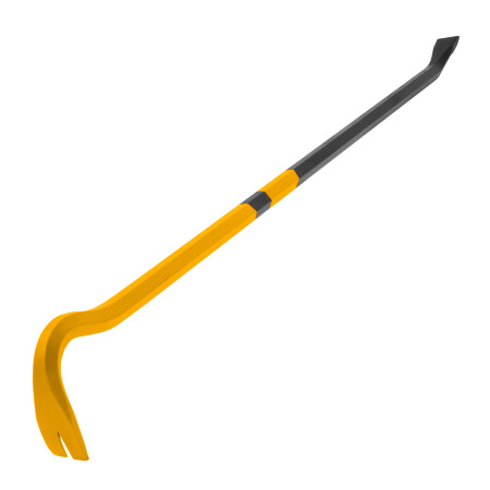 Лом-гвоздодер, 900 мм, шестигранный 19 мм, окрашенный, сталь 65 Denzel цена