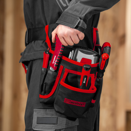 Сумка-пояс двойная, 20 карманов, держатель для молотка Matrix цена